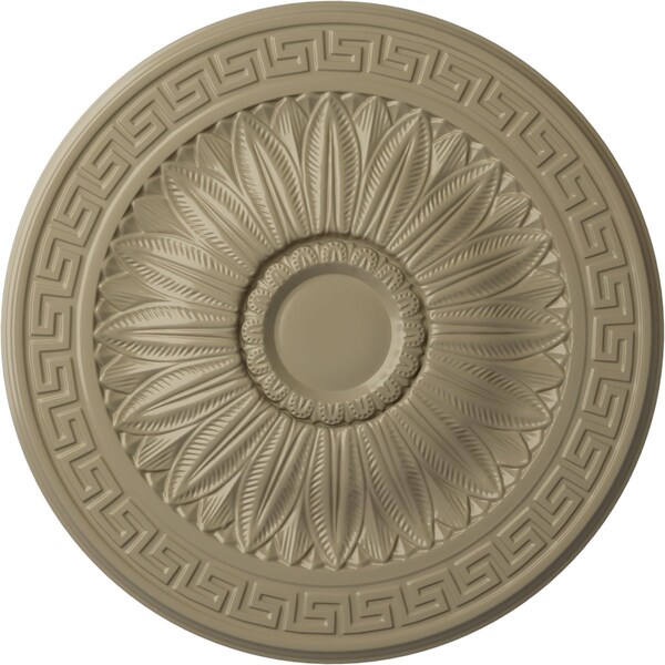 Ekena Millwork Randee Ceiling Medallion (Fits Canopies up to 3 7/8"), Hand-Painted Gobi Desert, 20"OD x 1 3/8"P CM20HAGDF - main